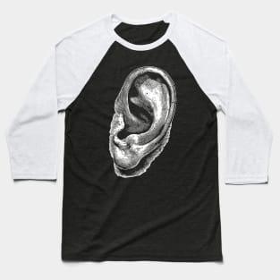 Vintage Style Ear Engraving Baseball T-Shirt